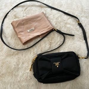 Prada Bow Tessuto Fiocco Nylon Bag